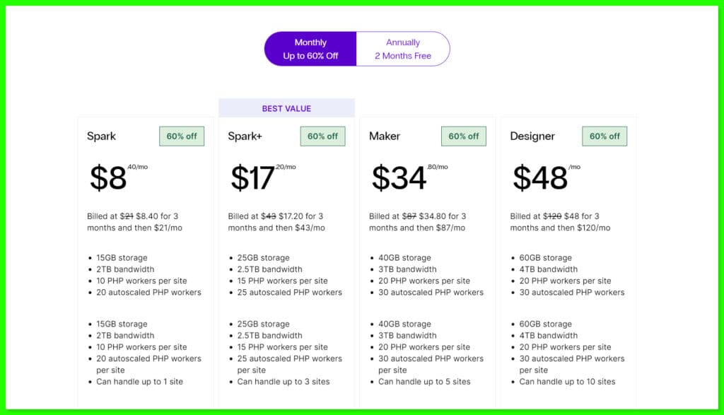 Nexcess WordPress Plans